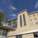 Exterior view of the new administration building, located at 21 N. Park St.