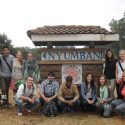 Susan Gold with her global health students in Kenya in 2014. Photo: Theo Loo