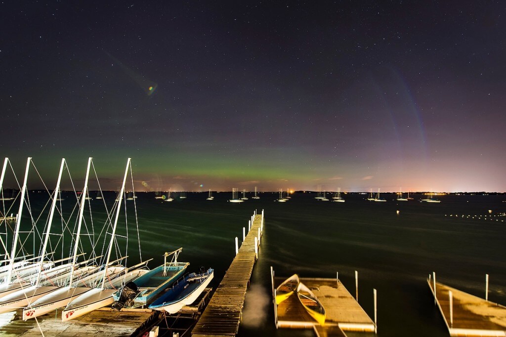 Aurora Borealis over Lake Mendota