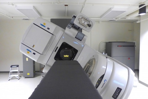 A modern medical linear accelerator at the Radiation Calibration Laboratory is used for graduate student experiments and education related to verifying radiation doses for cancer treatment.