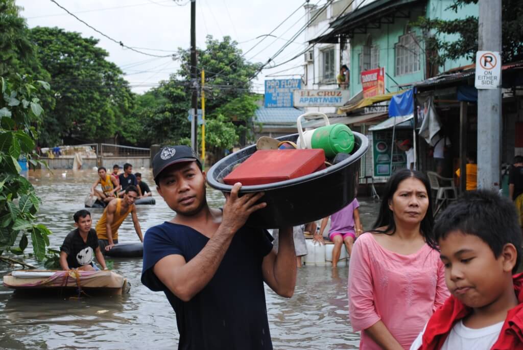 The Philippines is one of many densely-populated nations in and around Southeast Asia that are endangered by rising sea levels caused by global warming. Global average sea level is rising 3.1 centimeters per decade. 