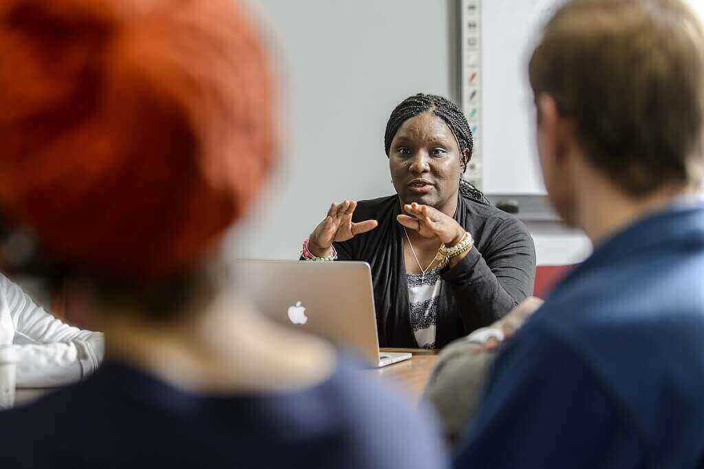 Tracy Lewis-Williams, faculty associate in Computer Science, is passionate about opening doors to the tech community by providing challenging, collaborative opportunities for students to learn.