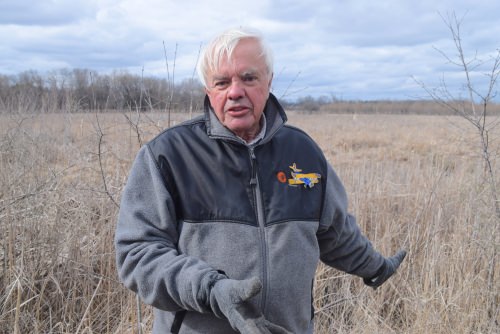 Photo: Cal DeWitt in wetland