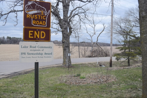 Photo: Award sign near wetland