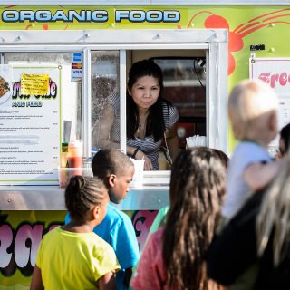 Photo: Jakarta Cafe was one of five international food carts present.