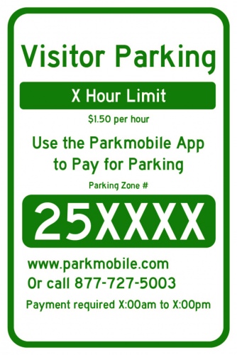 Illustration: Sample Parkmobile sign