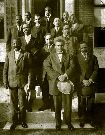 Photo: William McCard in group of African-American men