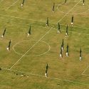 Photo: Aerial view of soccer players