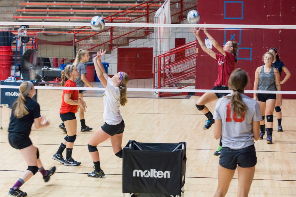 Photo: Volleyball game