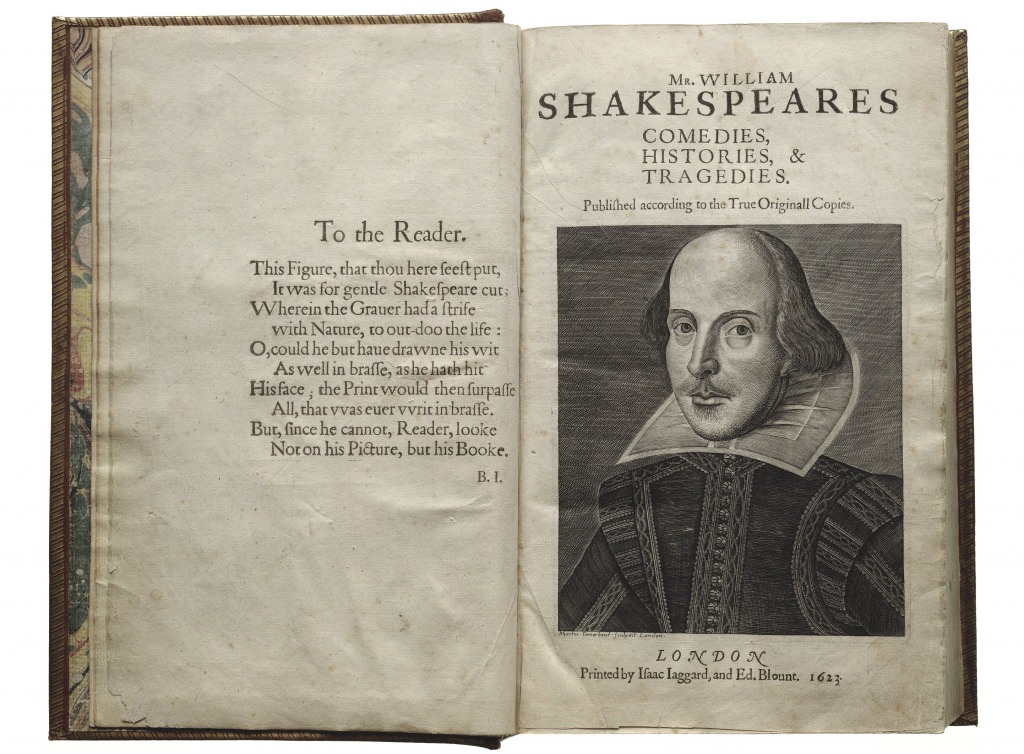 Photo: First page of First Folio