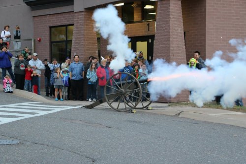 The Bayfield School Science Festival starts with a bang as cannon owner Duane Dehn, a Bayfield resident, helps the community celebrate curiosity, creativity and the explosive power of sudden oxidation.