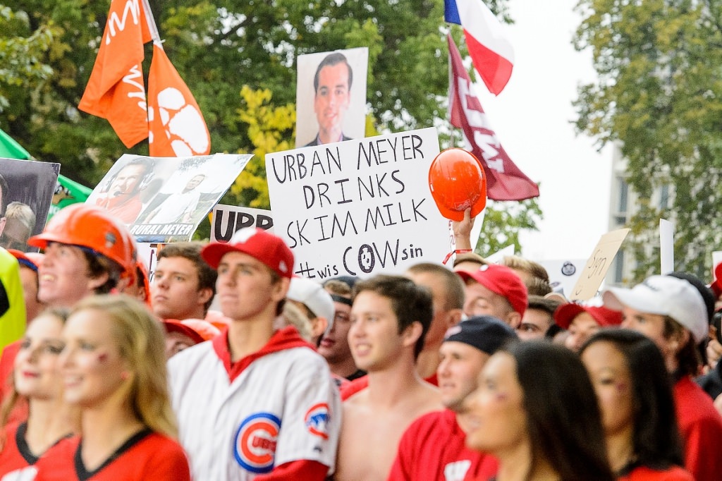 Badger fans have plenty to say about the opposing team's coach.