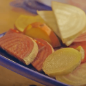 Photo: Chopped veggies on plate