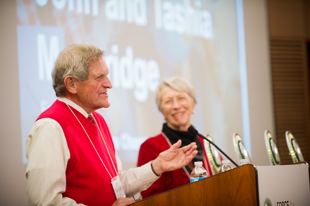 Wisconsin natives John and Tashia Morgridge initiated and funded the first Force for Positive Change awards in Wisconsin. “There is an unmet need to recognize people who have a positive impact within the state,” said John during the ceremony. “The key to what was in the room was integrity and people,” said Tashia. “I think those two words, together, represent what is good about Wisconsin.” 