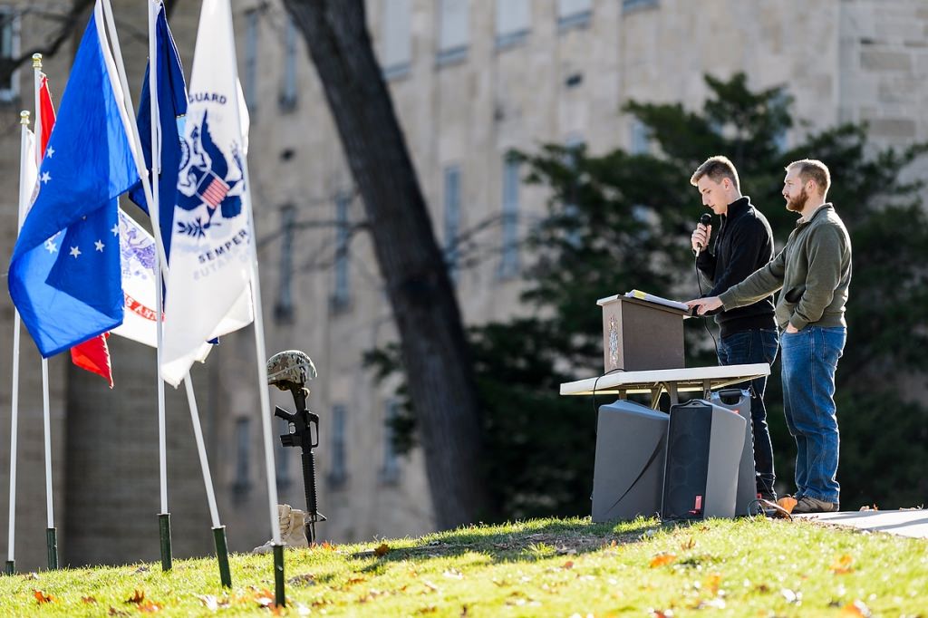 “Reading some of the names, there was a couple from Madison, a couple from around my hometown … I read a name from Egypt … from Puerto Rico. I really just felt proud to be an American, proud to be from the same country as these great people.” - Jack Saloga, a freshman Army ROTC cadet from Sugar Grove, Ill.