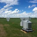 An Atmospheric Emitted Radiance Interferometer (AERI) operating during the Plains Elevated Convection At Night (PECAN) field campaign in 2015. 