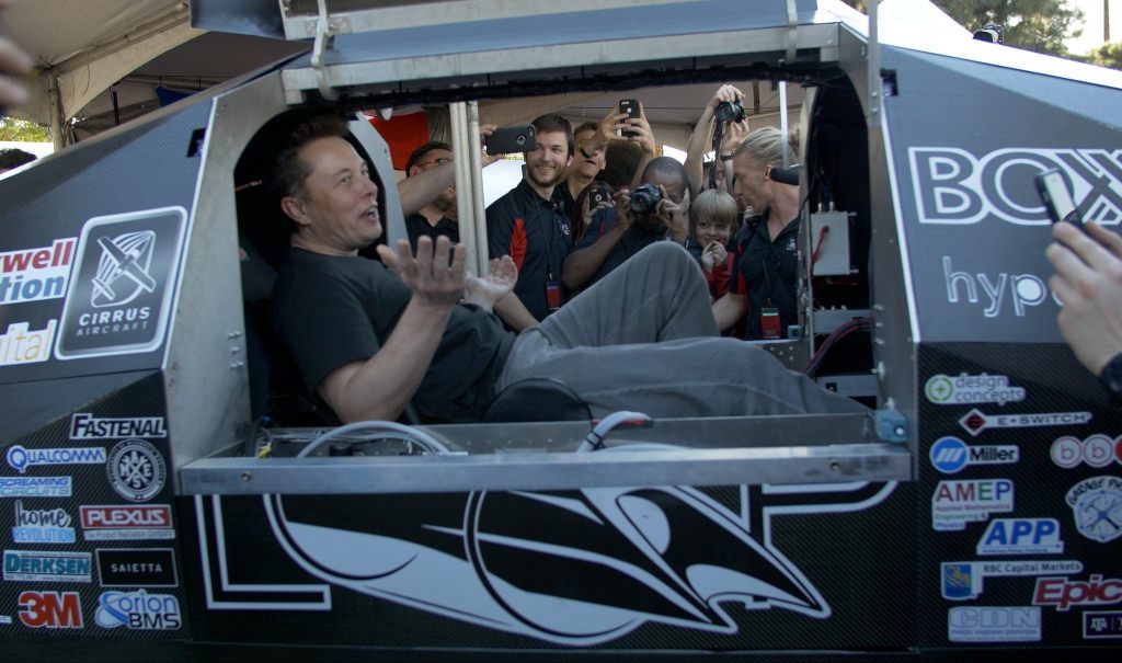 SpaceX and Tesla Motors co-founder Elon Musk, who is the driving force behind the Hyperloop competition, took the opportunity to sit in the Badgerloop pod while touring the various team's booths. The team purposefully built its pod to fit Musk, who is 6 feet 2 inches tall. 