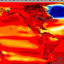 This image shows the North Atlantic Ocean cooling scenario following a collapse of Atlantic meridional overturning circulation. 