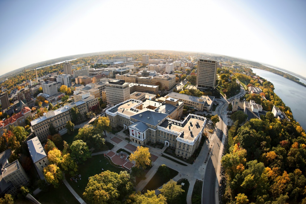 Photo: Aerial view of central campus