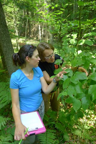 Photo: Autumn and Katie in forest