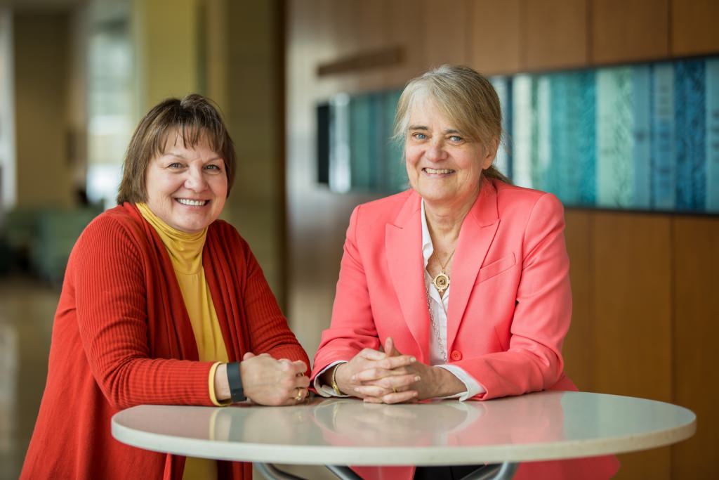 Barbara King, left, and Barbara Bowers, right both have been honored for by the Midwest Nursing Research Society.