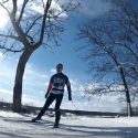 Photo: Cross country skier at University Ridge