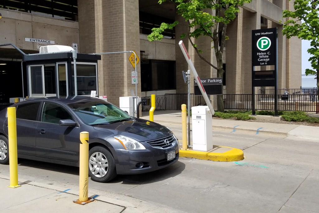 Photo: Helen C. White parking garage exit