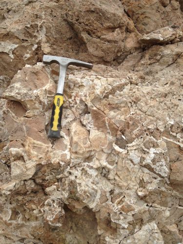 Photo: Slab of rock from Loma Blanca fault