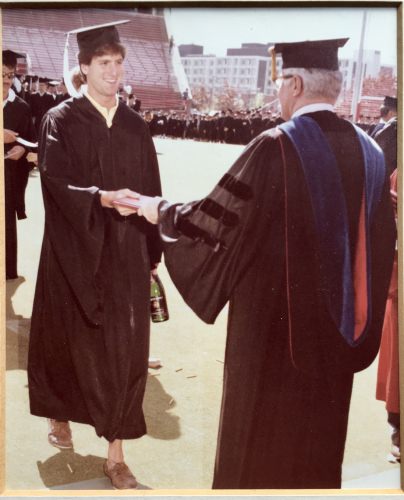 Steven Levitan at his UW–Madison graduation in 1984. (Photo courtesy Steven Levitan)