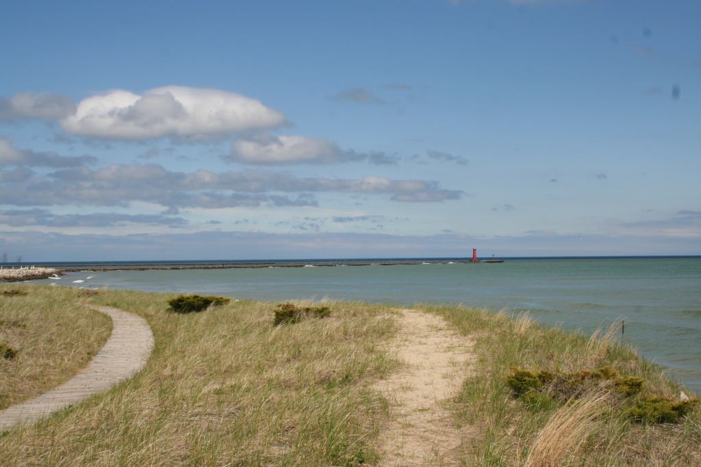 Photo: Lake Michigan as seen from Sheboygan shore