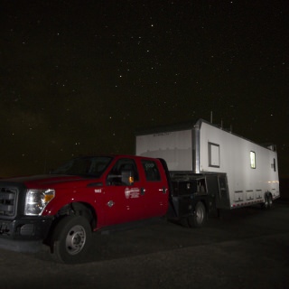 Photo: Truck pulling trailer