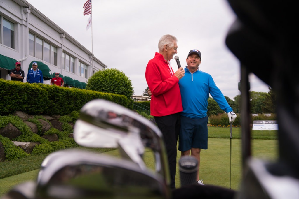 Andy North with fellow pro golfer Billy Andrade.