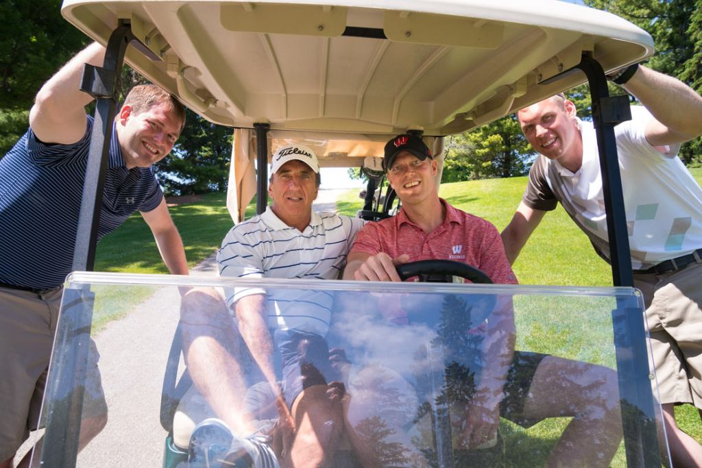 From left to right are Lou Krabbenhoft, Mike Begeman, Joe Krabbenhoft, and Greg Stiemsma.
 