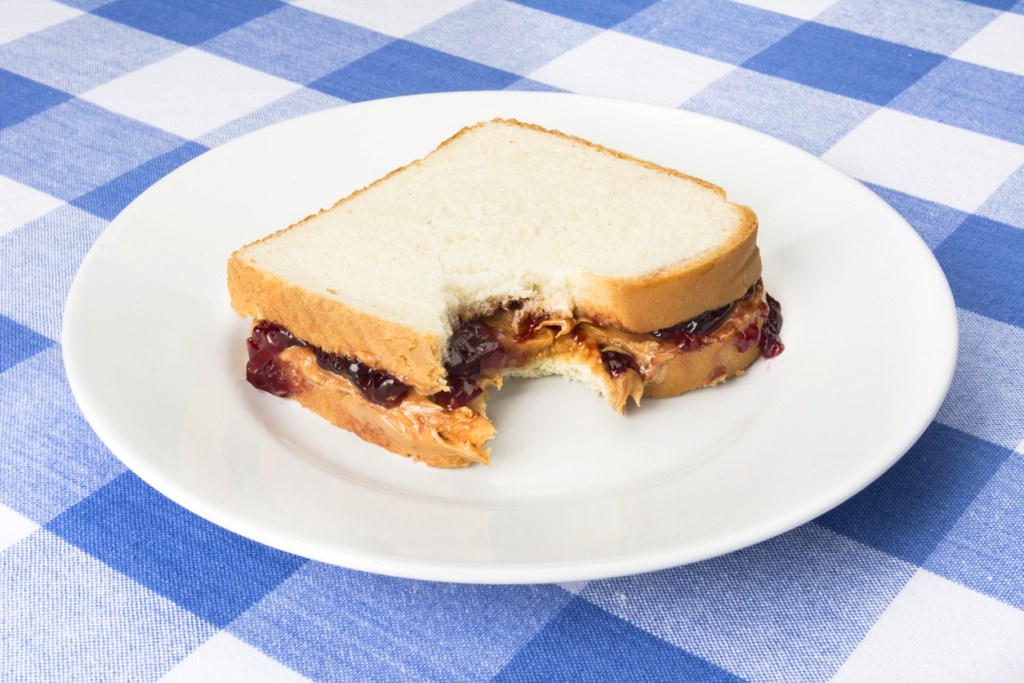 Photo: Peanut butter and jelly sandwich