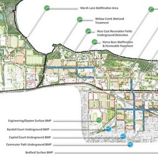 Graphic: Map of stormwater/green infrastructure opportunities