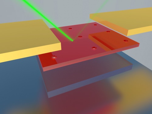 Photo: Illustration of thin photodetector