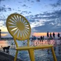 As the sun set on Tuesday, many went to the Memorial Union Terrace to enjoy the cool breezes. 