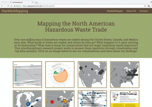 Graphic: Screen shot of HazMatMapping website