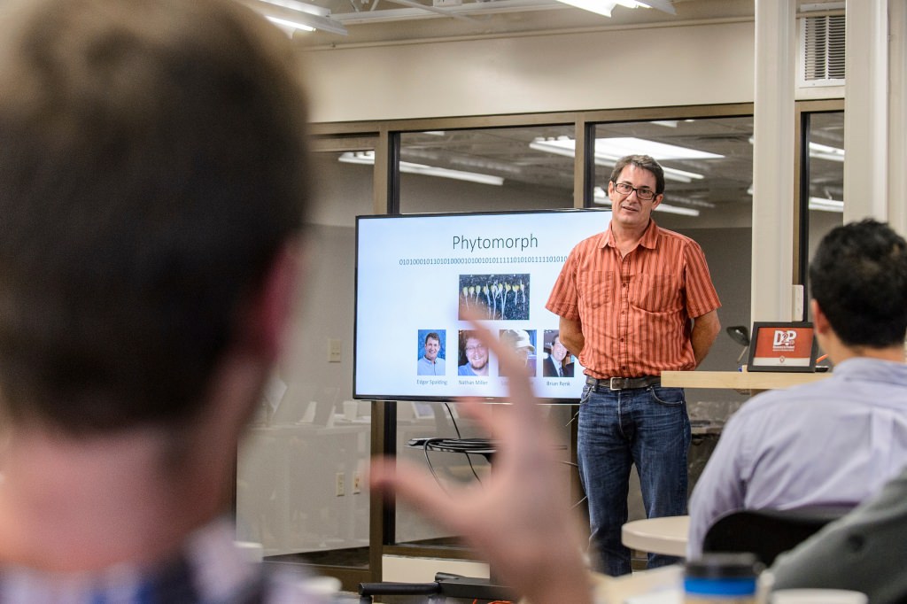 Photo: Edgar Spalding pitching his business idea