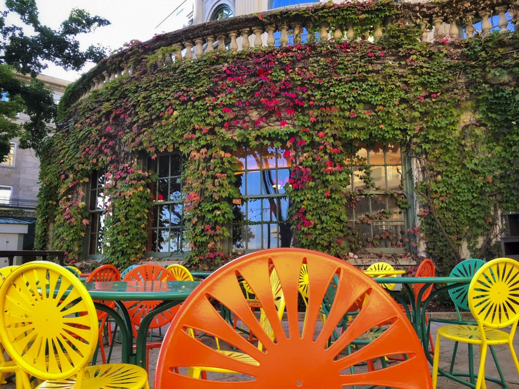 The heat index may disagree, but colors on the Terrace tell us it’s the first day of fall.