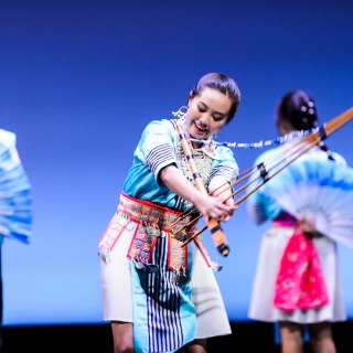 Student members of the South East Asian Dance Organization (SEADO) perform during the Multicultural Orientation and Reception (MCOR) at the Wisconsin Union Theater's Shannon Hall at the University of Wisconsin-Madison on September 6, 2017. MCOR is part of a series of beginning-of-the-semester Wisconsin Welcome events. (Photo by Jeff Miller / UW-Madison)