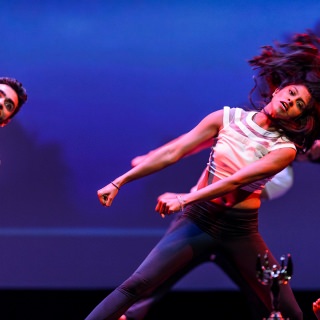 Student members of the Wisconsin Surma Fusion Dance Team perform during the Multicultural Orientation and Reception (MCOR) at the Wisconsin Union Theater's Shannon Hall at the University of Wisconsin-Madison on September 6, 2017. MCOR is part of a series of beginning-of-the-semester Wisconsin Welcome events. (Photo by Jeff Miller / UW-Madison)