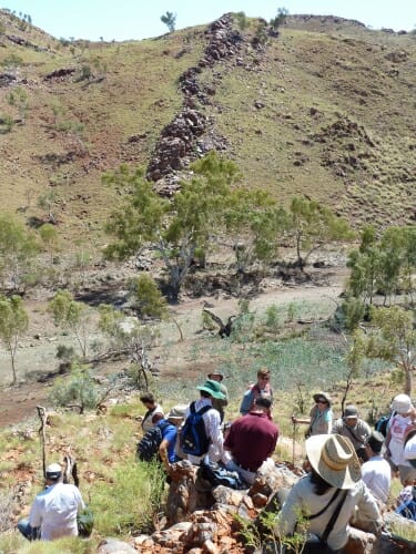 Photo: People standing at Apex Chert