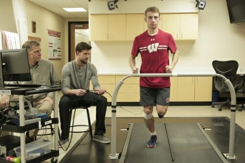 Photo: Man running on treadmill