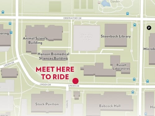 Graphic: Map of where to go for ride