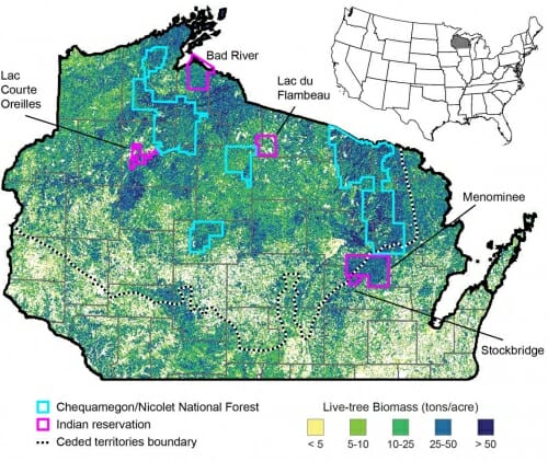 Photo: Map of areas of study