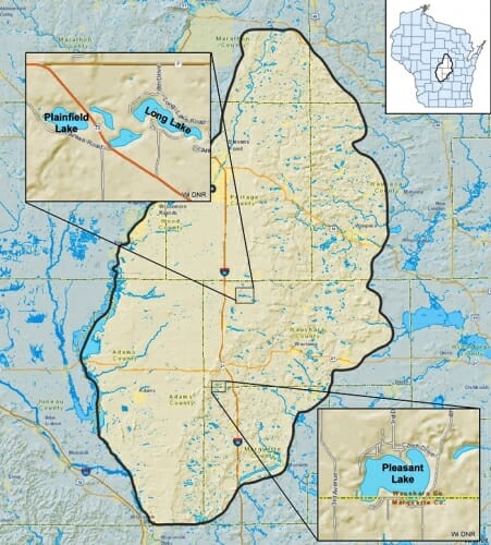 Photo: Map of Central Sands counties