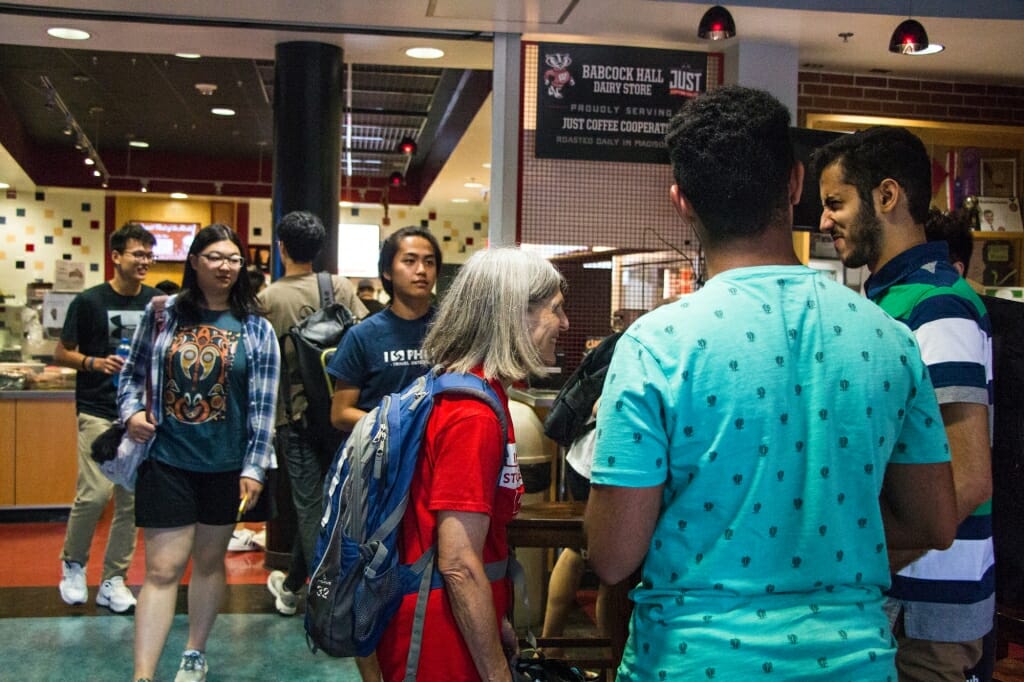 International students walk through the Babcock Hall Dairy Store. Now in its second year, the International Student Summer Institute runs through Aug. 24 this year.