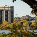 Photo: WARF building as seen from across lake at Picnic Point