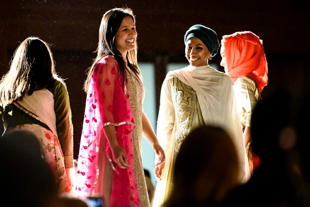 Photo: Students in fashion show